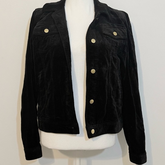 Lauren Jeans Co. Ralph Lauren Black Corduroy Jacket – Women’s Medium - Picture 3 of 10